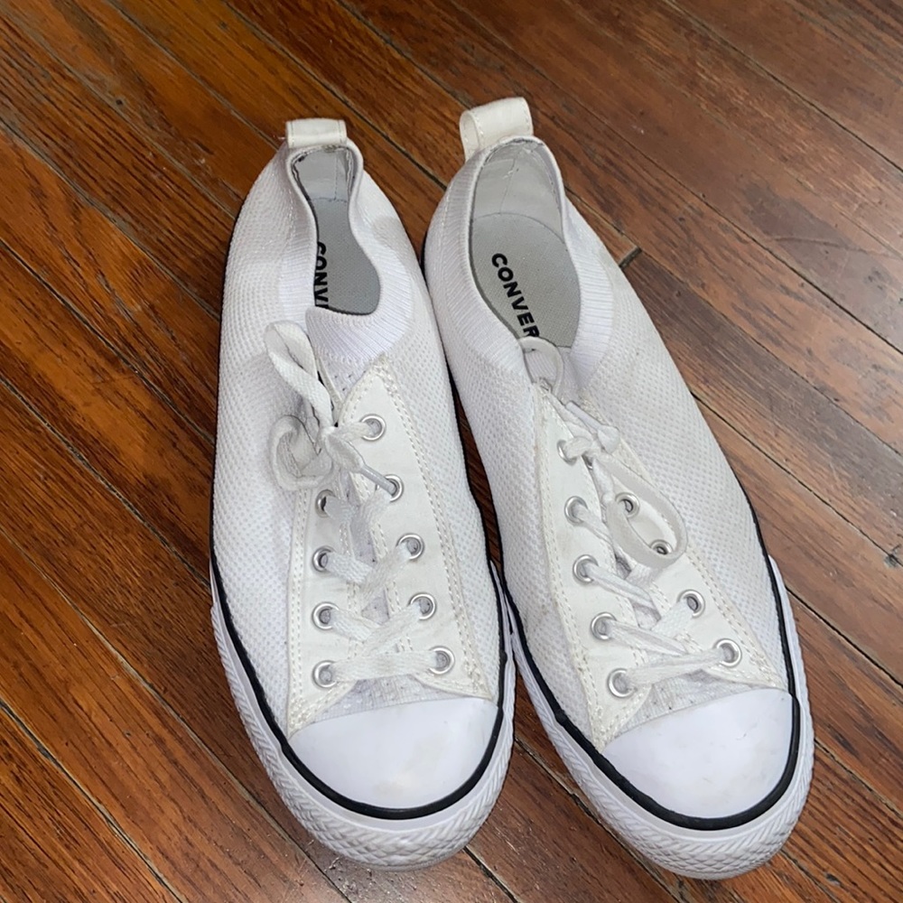 White Slip On Converse